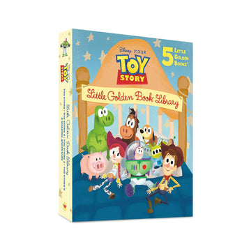 Toy Story Little Golden Book Library with characters on a blue background